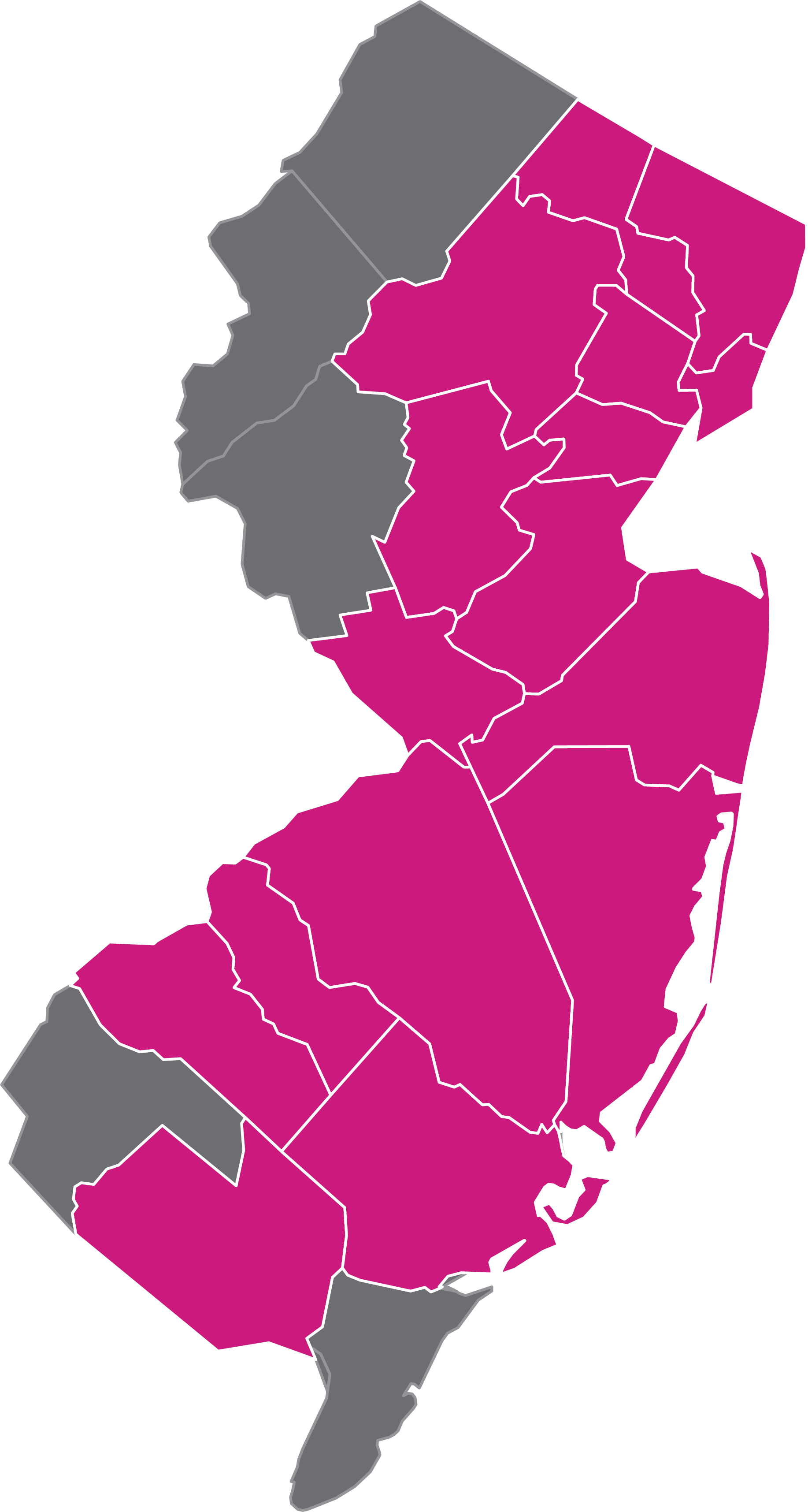 New Jersey County Map